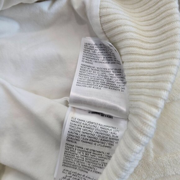 Moncler Kids Cable Knit Sweater Size 8 Anni 130cm White Cotton & Wool winter - Picture 10 of 14